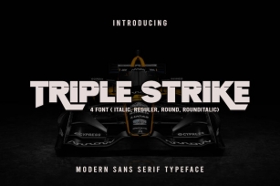 TripleStrike - Modern Sans Serif Font Download