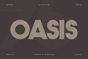 Oasis Geometric Font Font Download