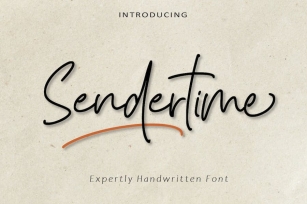 Sendertime -  Expertly Handwritten AM Font Download