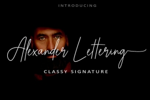 Alexander Lettering - Stylish Signature AM Font Download