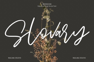 Slovary Script Font Download