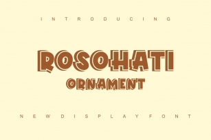 Rosohati Ornament Font Download