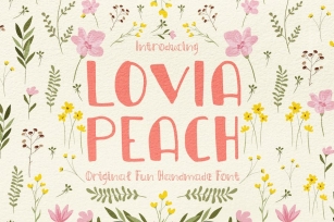 Lovia Peach Font Download