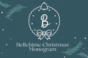 Bellchime Christmas Monogram Font Download