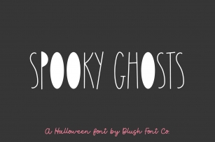 SPOOKY GHOSTS Farmhouse Halloween Font Download