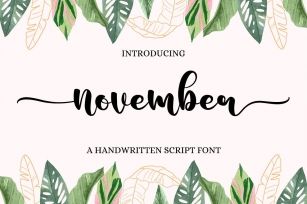 November Font Download