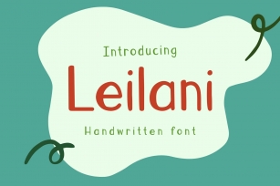 Leilani is a cute handwritten Font Download
