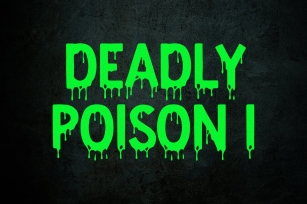 Deadly poison I Font Download