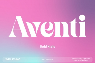Aventi-Bold Font Download