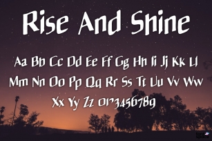 Rise And Shine Font Download
