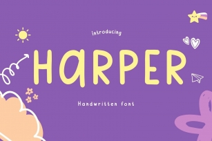 Harper is a cute handwritten Font Download