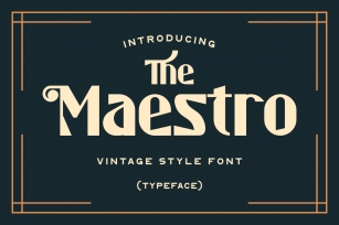 The Maestro Font Download