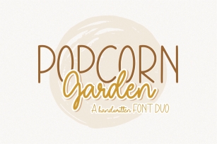 Popcorn Garden Duo Font Download