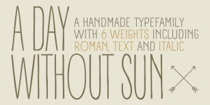 A Day Without Sun Font Download