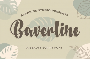 Baverline a Beauty Script Font Download