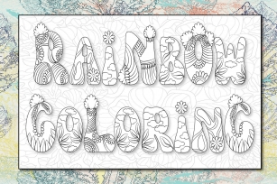 Rainbow Coloring Font Download