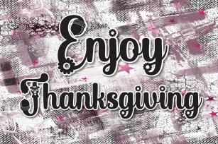 Enjoy Thanksgiving Font Download