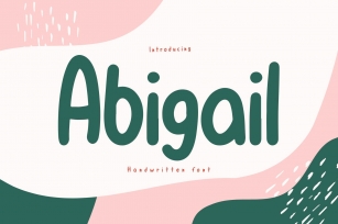 Abigail is a cute and handwritten Font Download