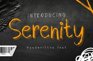 Serenity is a cute and handwritten Font Download