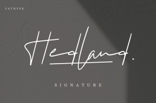 Hedland Signature Font Download