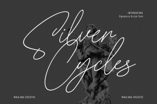 Silver Cycles Signature Script Font Download