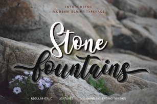 Stone fountains Font Download