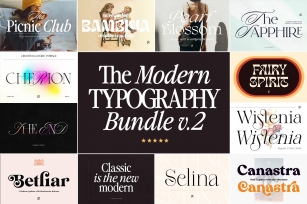 The Modern Typography Bundle v.2 Font Download
