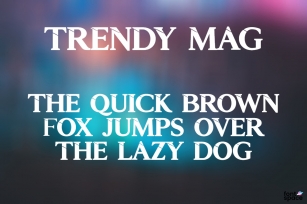 Trendy Mag Font Download