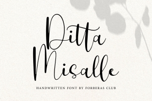 Ditta Misalle Font Download