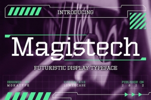 Magistech - Futuristic Font Font Download