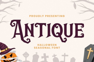 Antique - Halloween Font Font Download