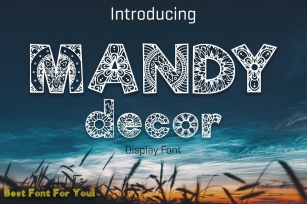 Mandy Decor Font Download