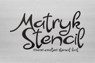 Matryk Stencil Font Download