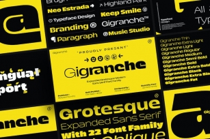 Gigranche Font Family Font Download