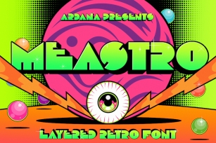 Meastro Display | Layered Squared font Font Download