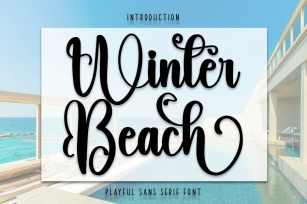 Winter Beach Font Download