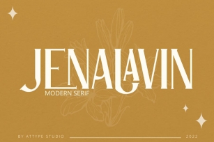 Jenalavin - Modern Serif Font Download