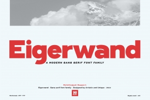 Eigerwand sans serif family Font Download