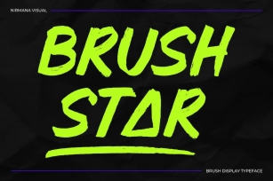 Brush Star - Logo Font Font Download