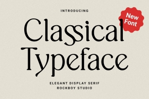 Classical Typeface Font Download