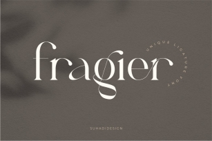 Fragier unique ligature serif Font Download