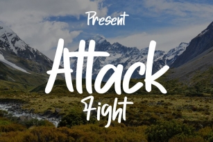 Attack Fight Font Download