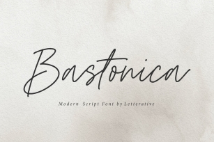 Bastonica Modern Script Font Download
