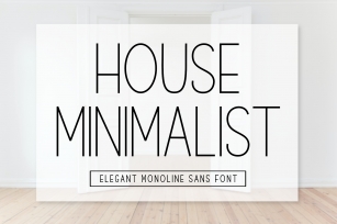 House Minimalis Font Download