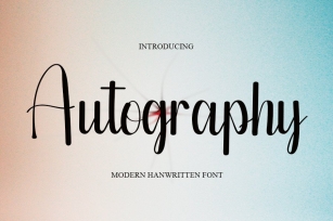 Autography Font Download