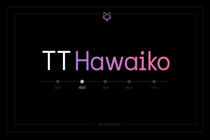 TT Hawaiko Typeface Font Download