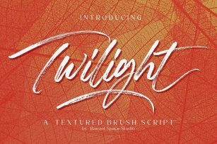 Twilight - Textured Brush Script Font Download