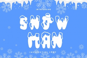 Snowman is a cute Christmas decorative Font Download