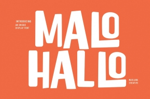 Malohallo Display Font Font Download