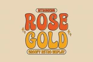 Rose Gold - Groovy Font Font Download